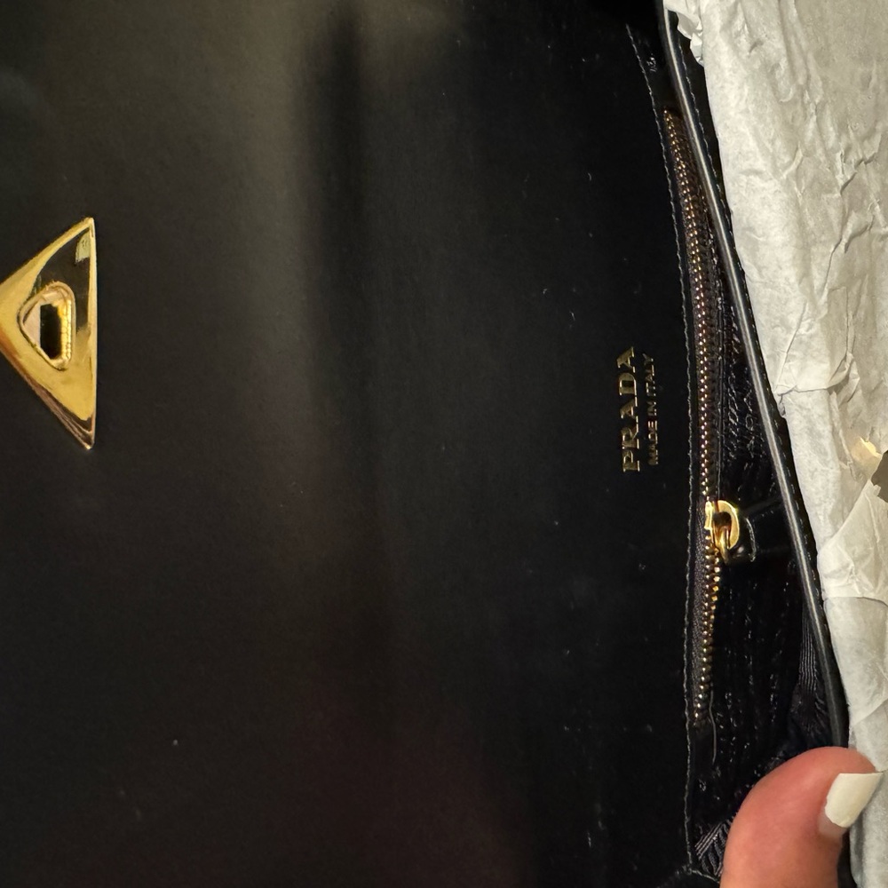 Prada Black Crossbody Bag with Leather Strap - Picture 4 of 4
